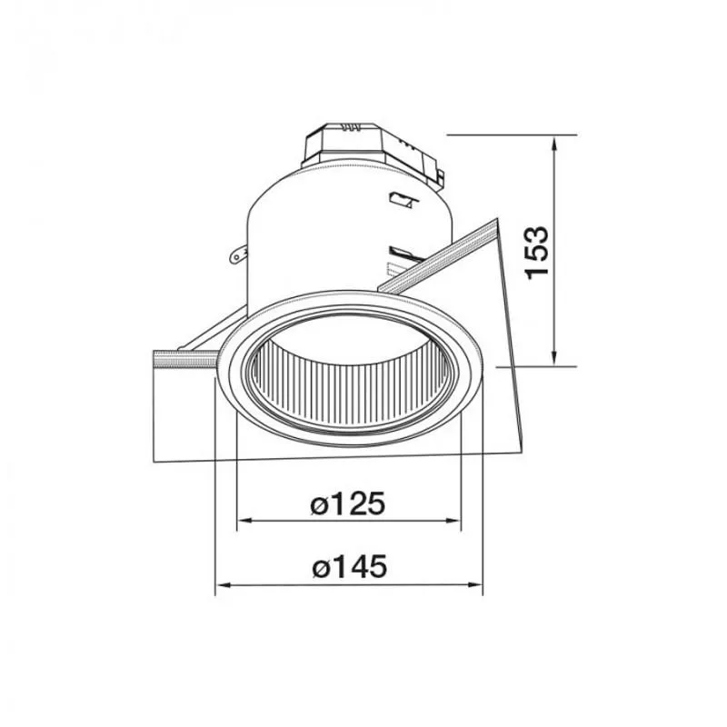 125mm Fire Rated LED Downlight 100w White SD125-FIRE60 Superlux Lighting