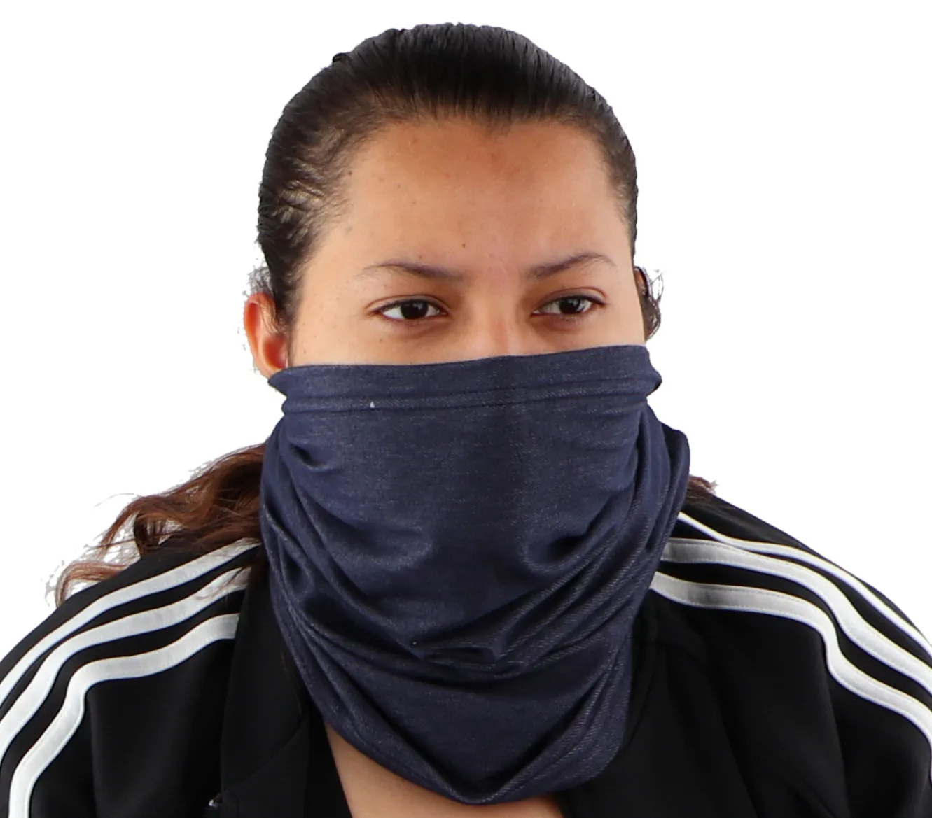 2 Ply Face Mask MADE IN USA Cotton Denim Washable Masks and Neck Gaiter Matching Set