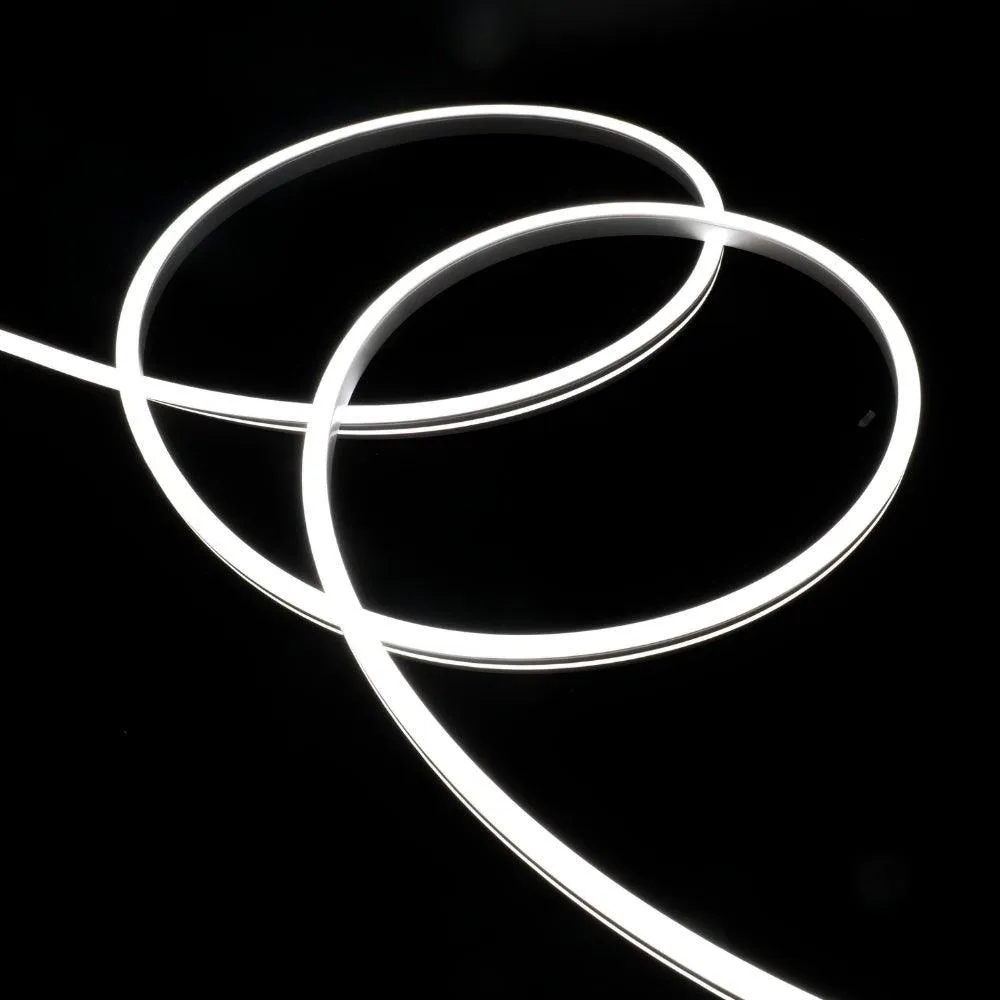Cool White LED Neon Flex 12V 8x16mm 120 LEDs/m IP65 Waterproof 1cm Cut