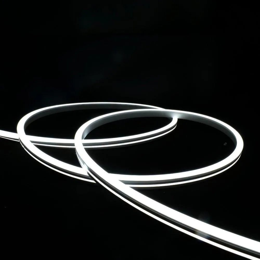 Cool White LED Neon Flex 12V 8x16mm 120 LEDs/m IP65 Waterproof 1cm Cut