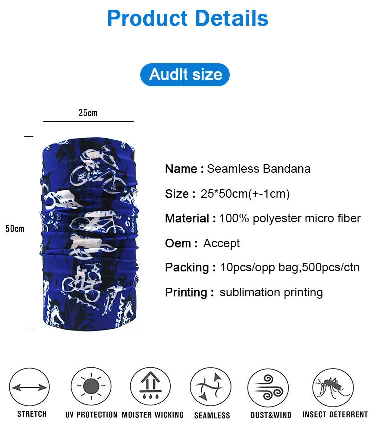 Custom Cycling Face Shield Neck Gaiters