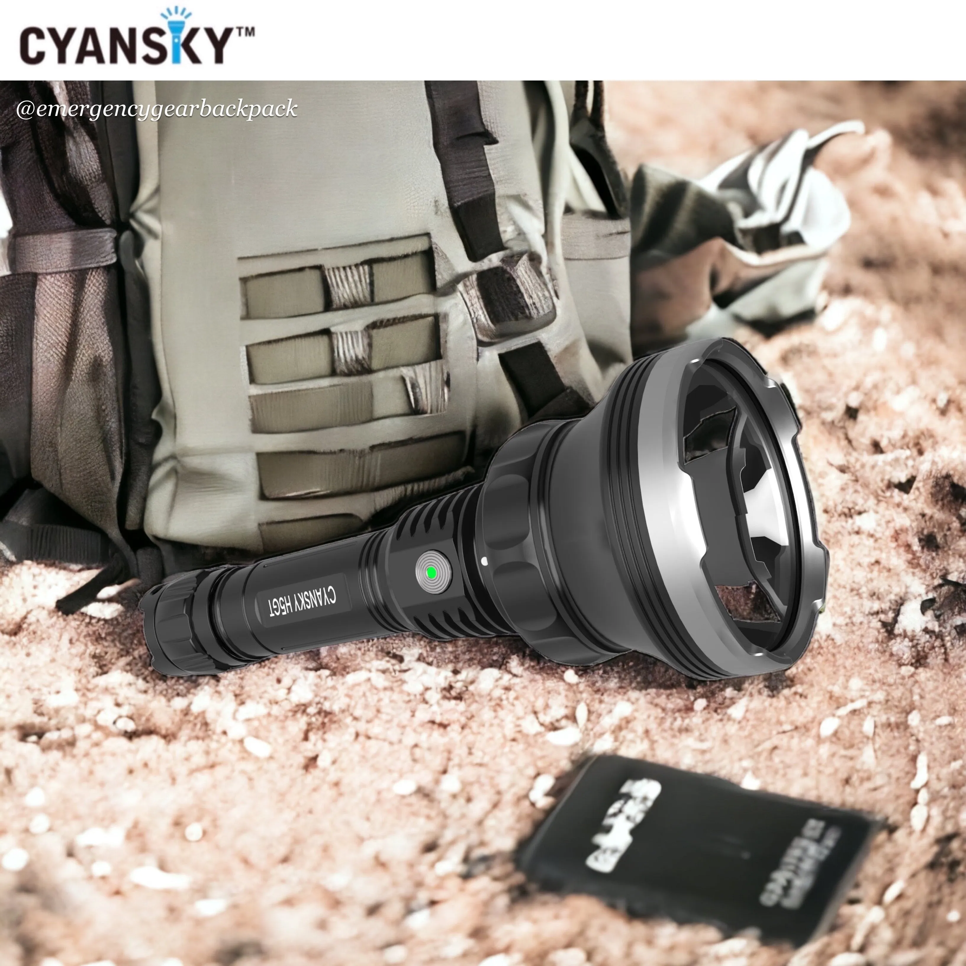 Cyansky H5GT Dual-light source Searchlight
