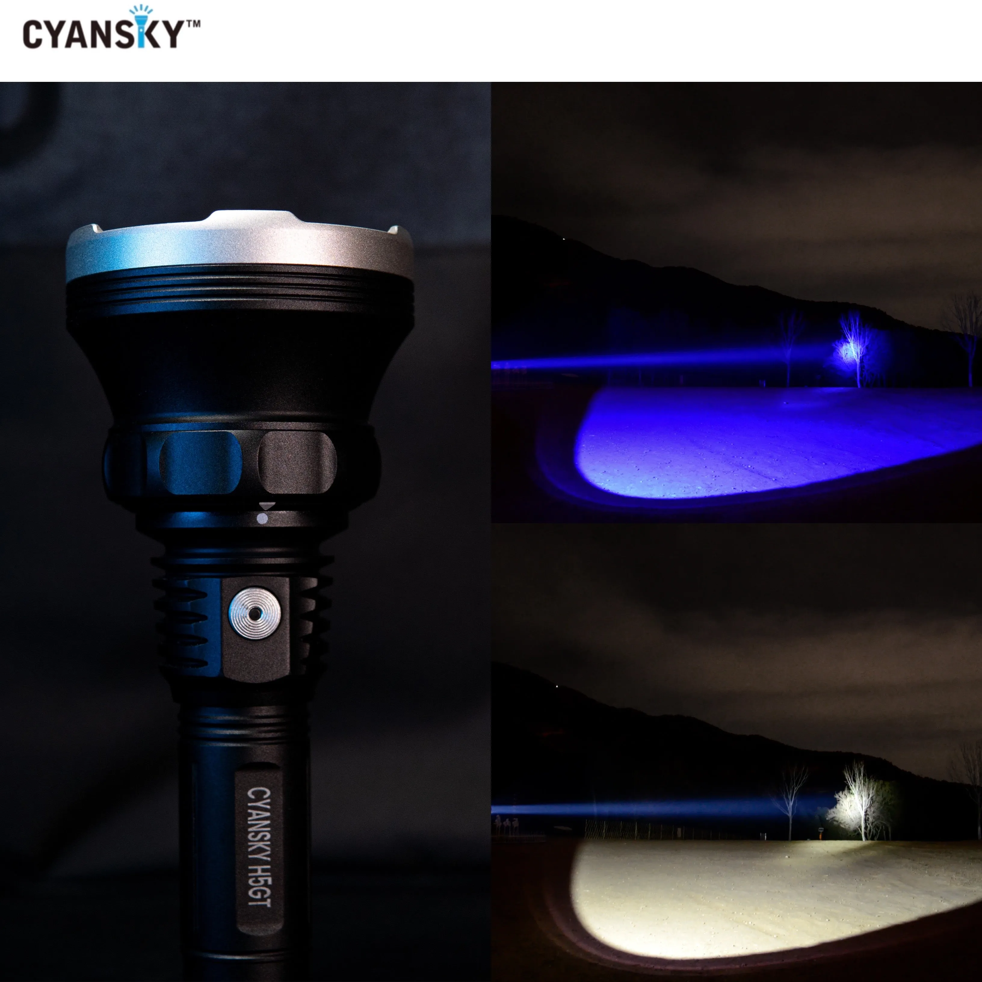 Cyansky H5GT Dual-light source Searchlight