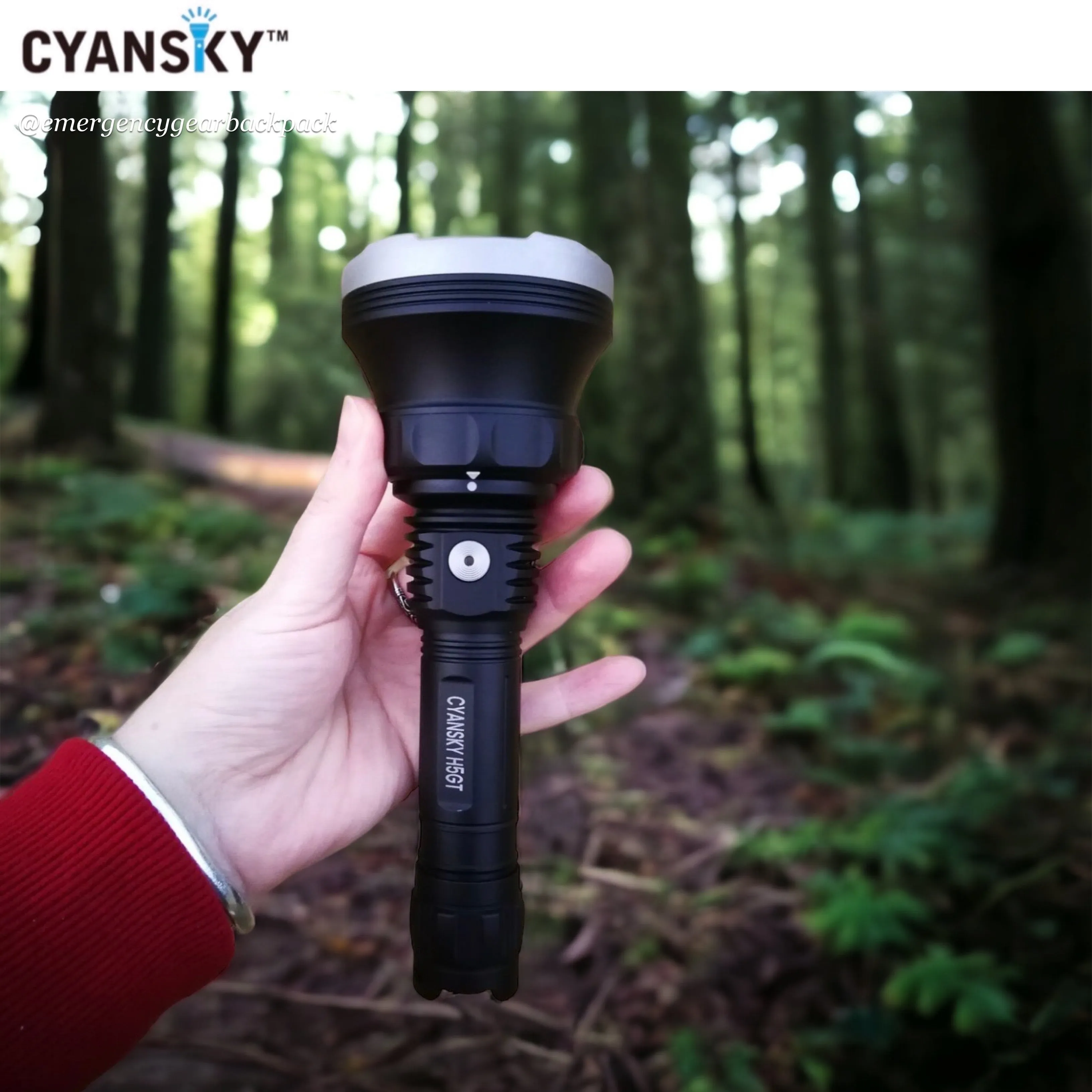Cyansky H5GT Dual-light source Searchlight
