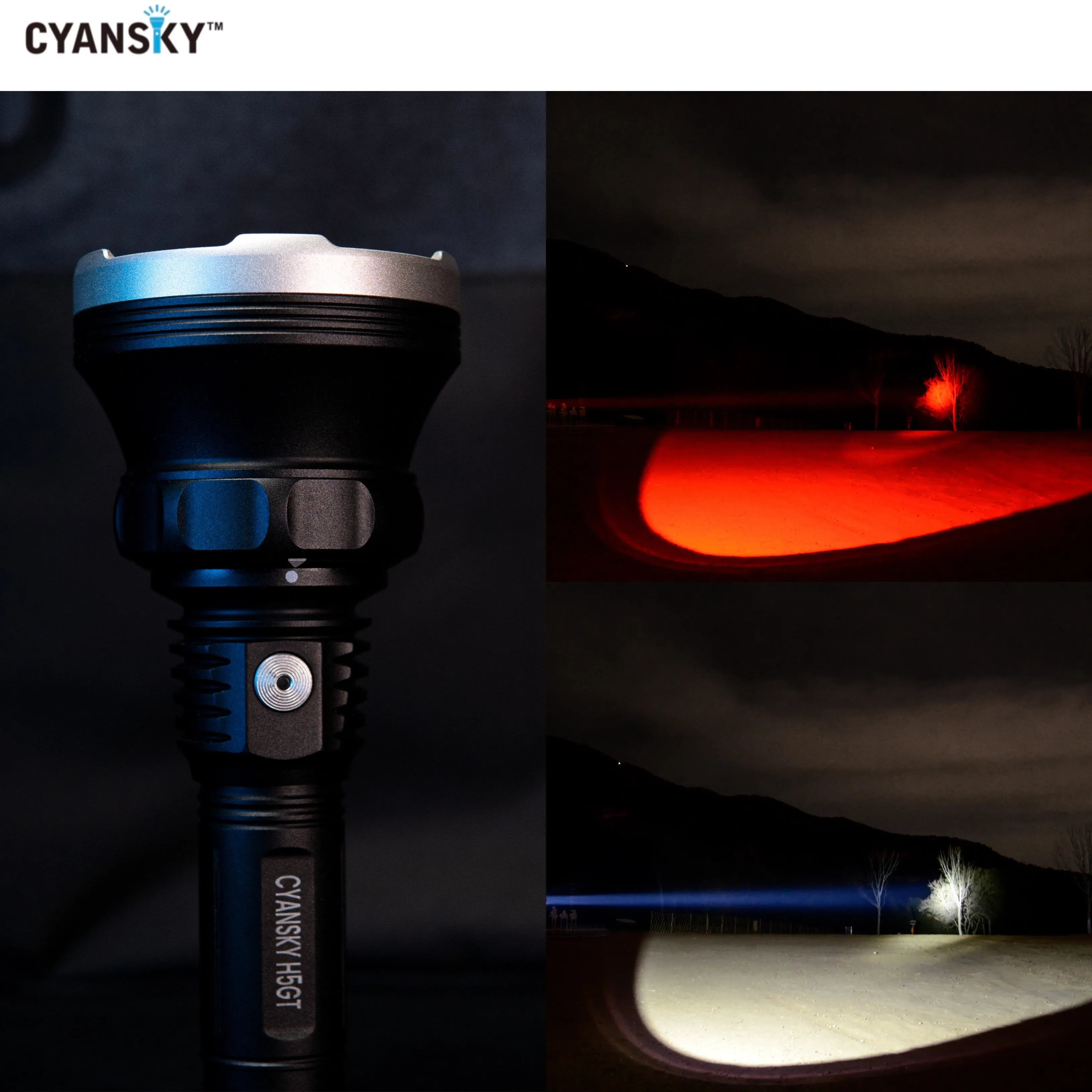 Cyansky H5GT Dual-light source Searchlight