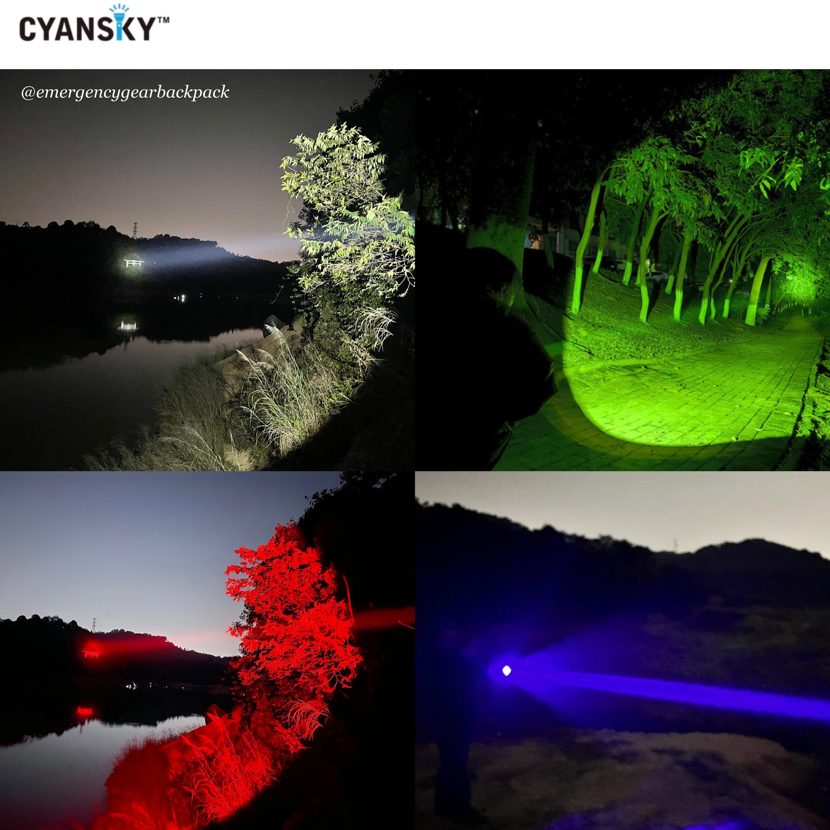 Cyansky H5GT Dual-light source Searchlight