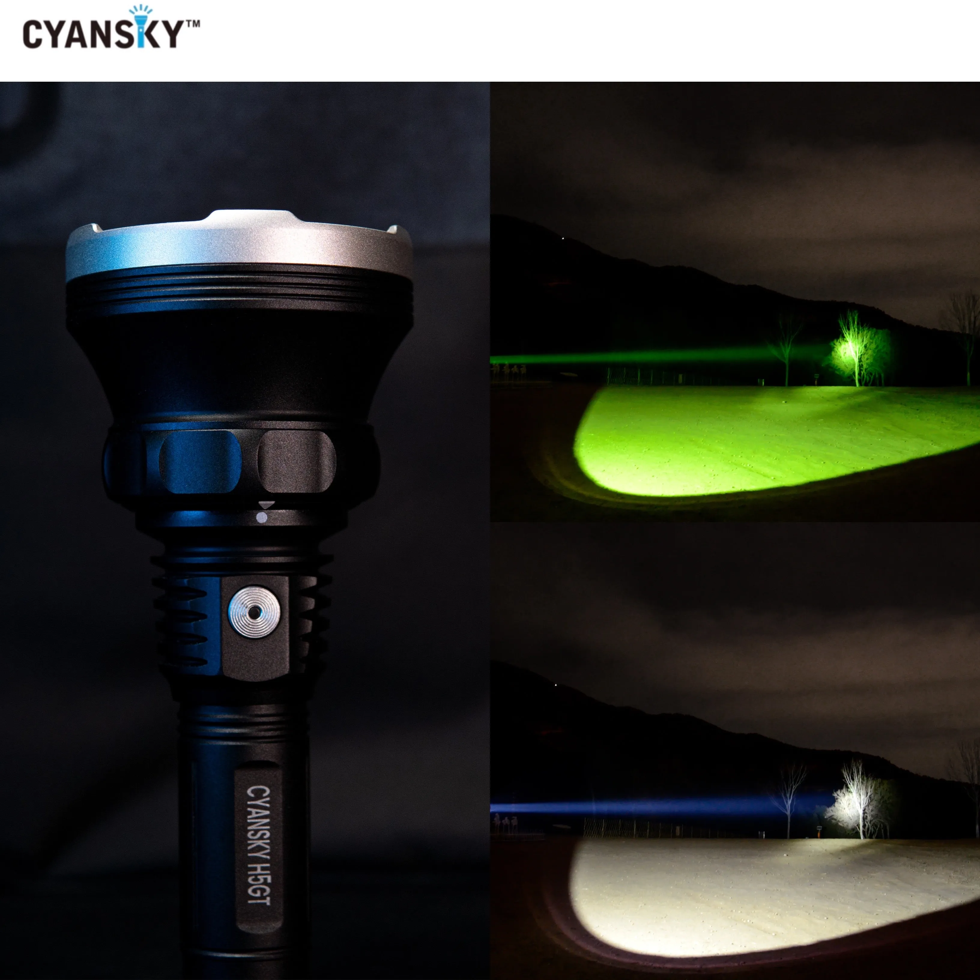 Cyansky H5GT Dual-light source Searchlight