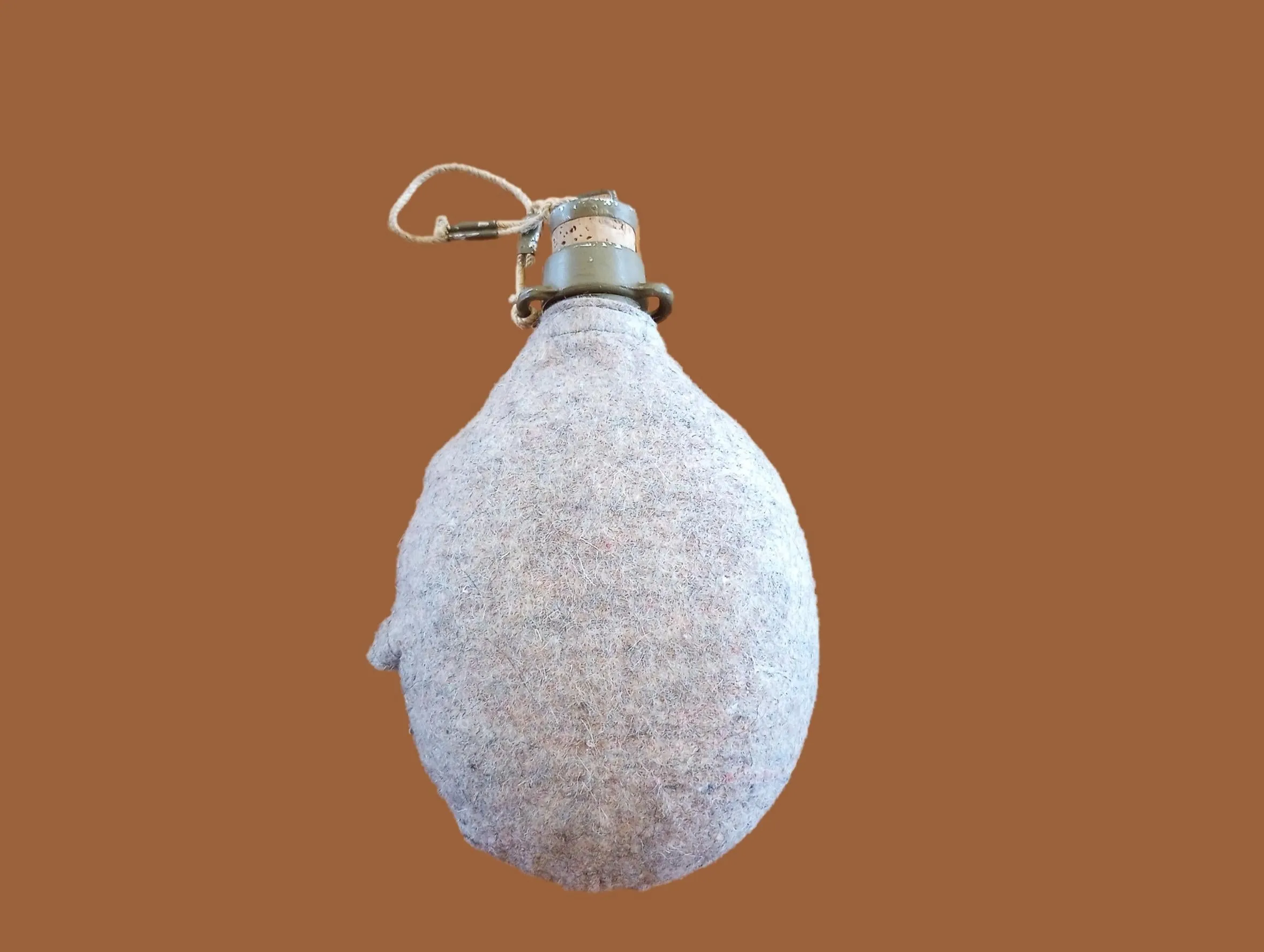 CZECH MILITARY M60 CANTEEN & WOOL FELT COVER WATER BOTTLE FLASK ORIGINAL