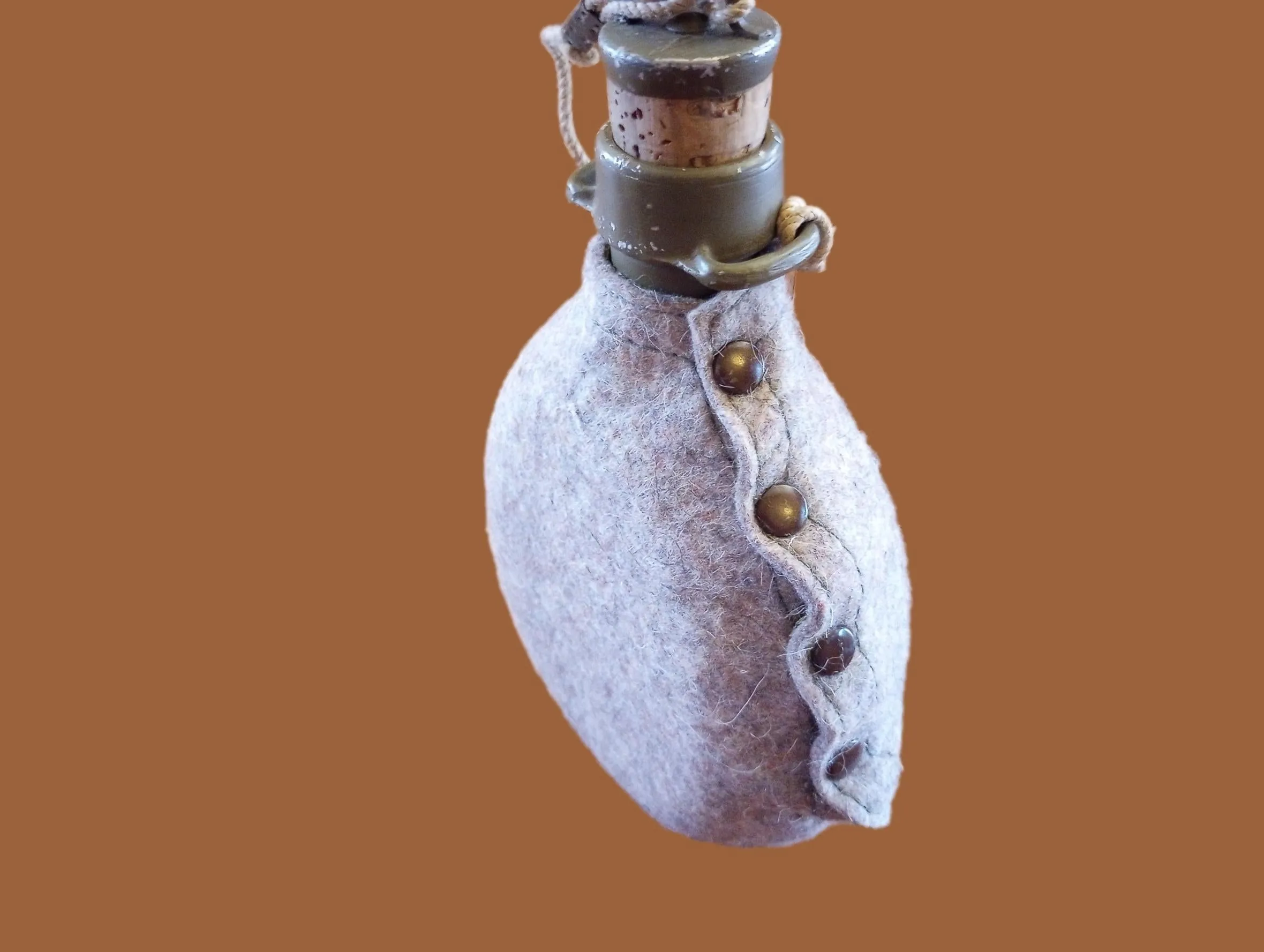 CZECH MILITARY M60 CANTEEN & WOOL FELT COVER WATER BOTTLE FLASK ORIGINAL