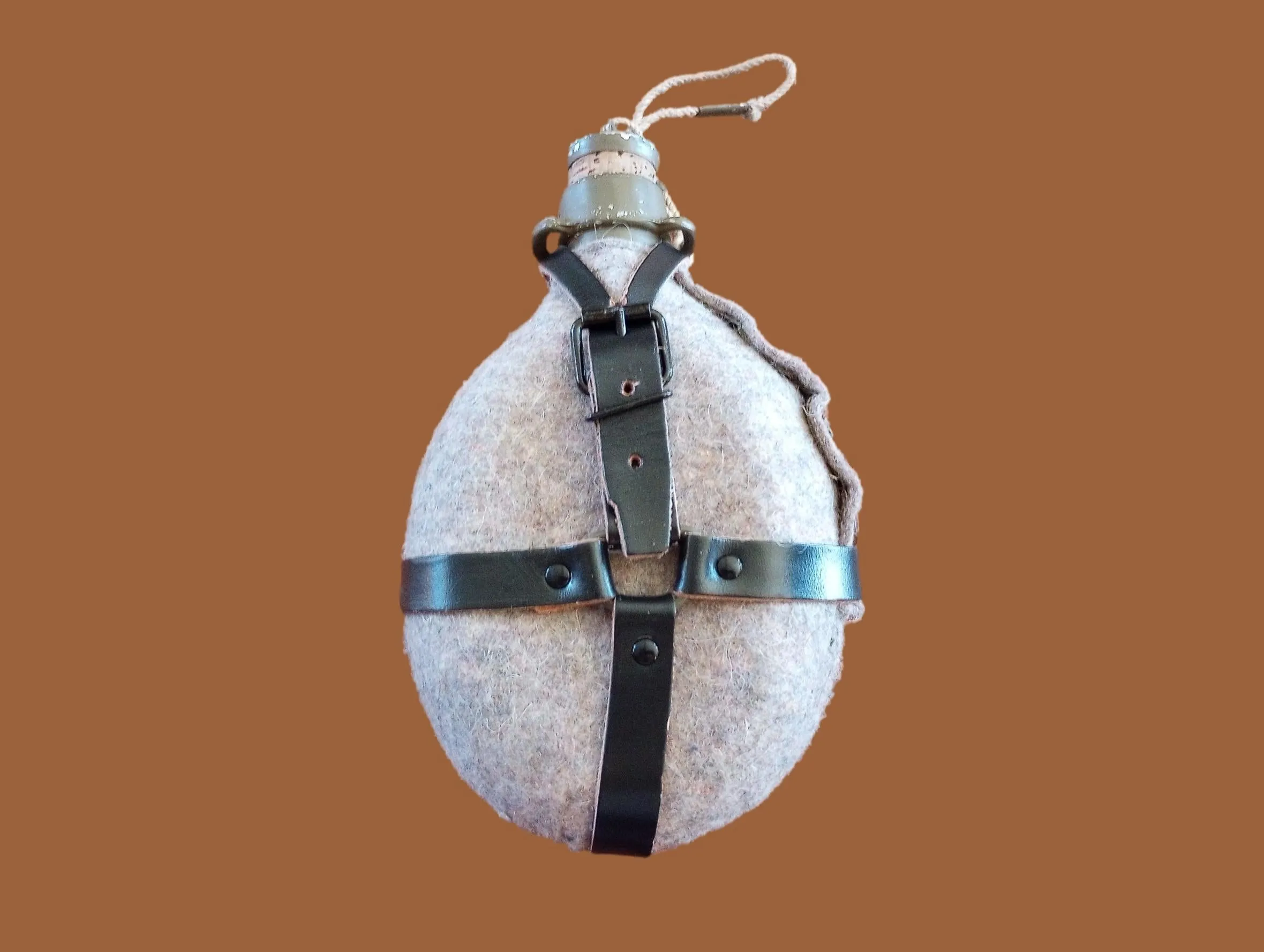 CZECH MILITARY M60 CANTEEN & WOOL FELT COVER WATER BOTTLE FLASK ORIGINAL