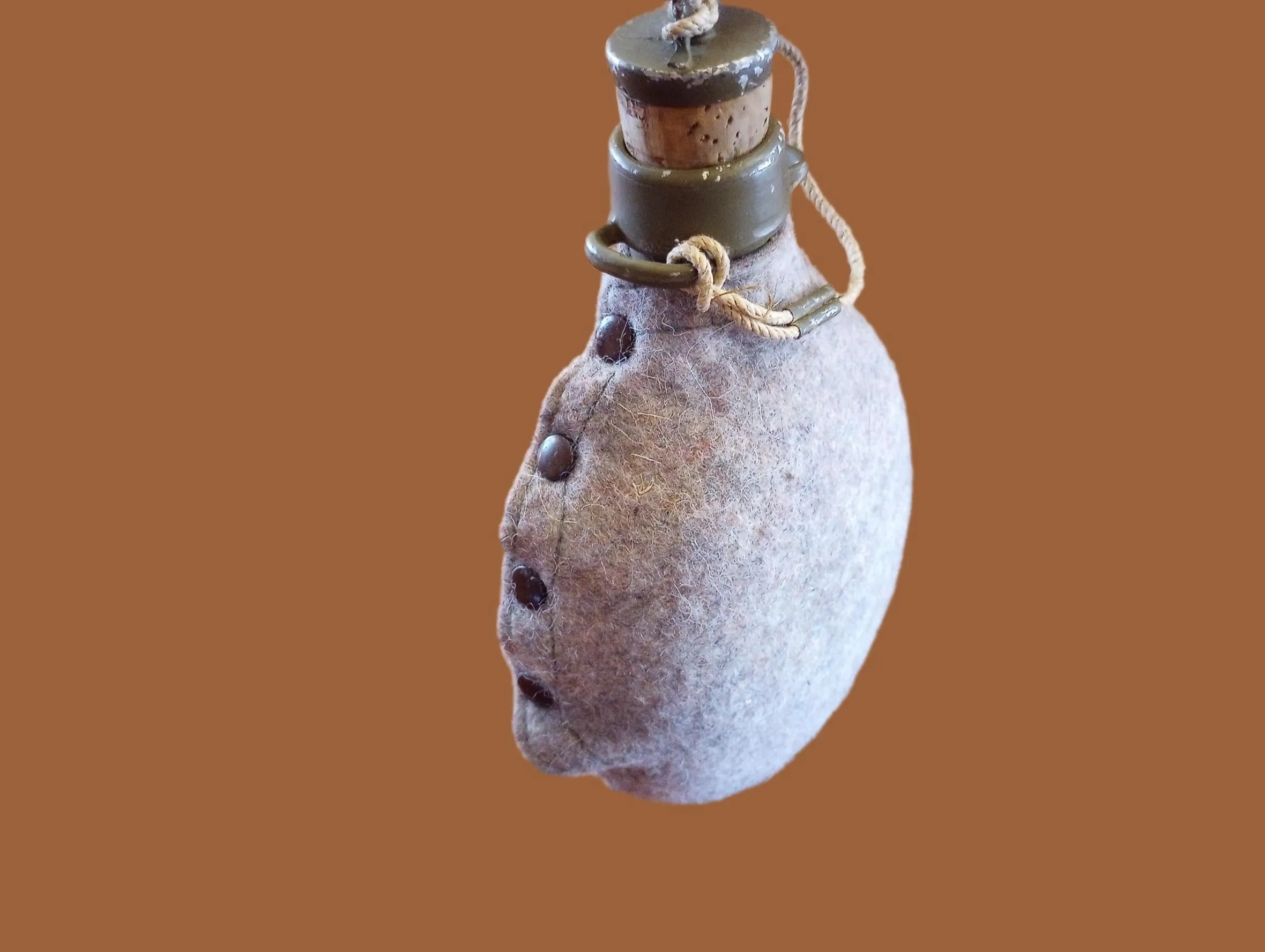 CZECH MILITARY M60 CANTEEN & WOOL FELT COVER WATER BOTTLE FLASK ORIGINAL