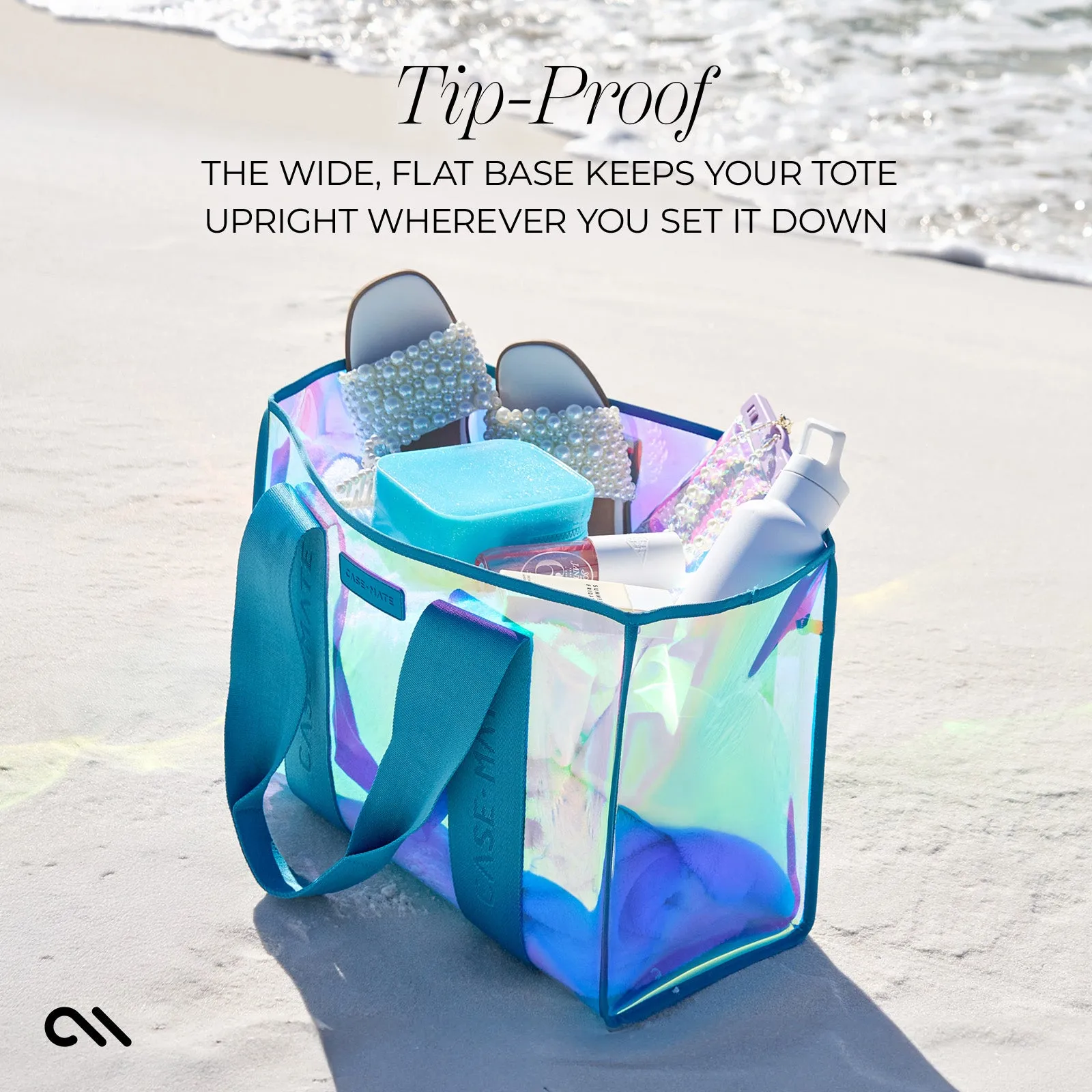 Emerald Blue Soap Bubble Travel Tote