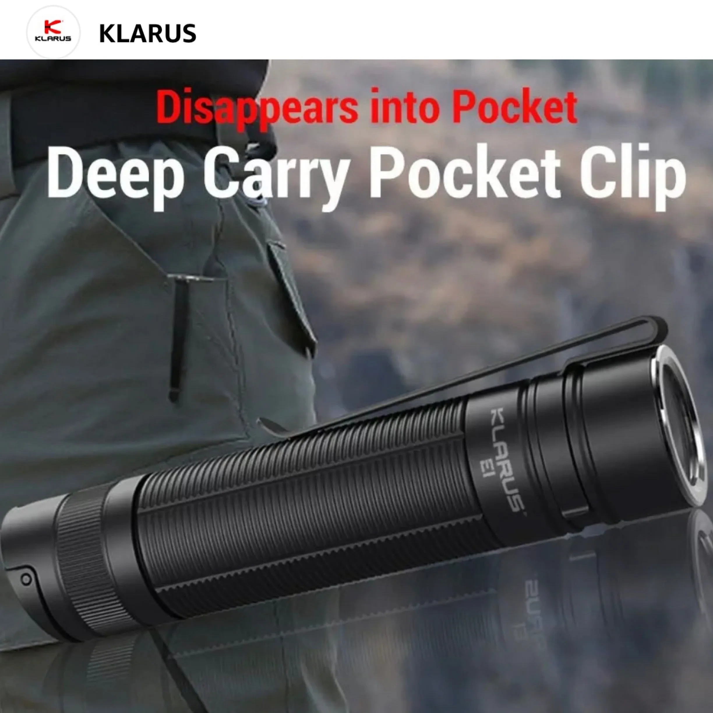 Klarus E1 1000 Lumens 9025CD 190M