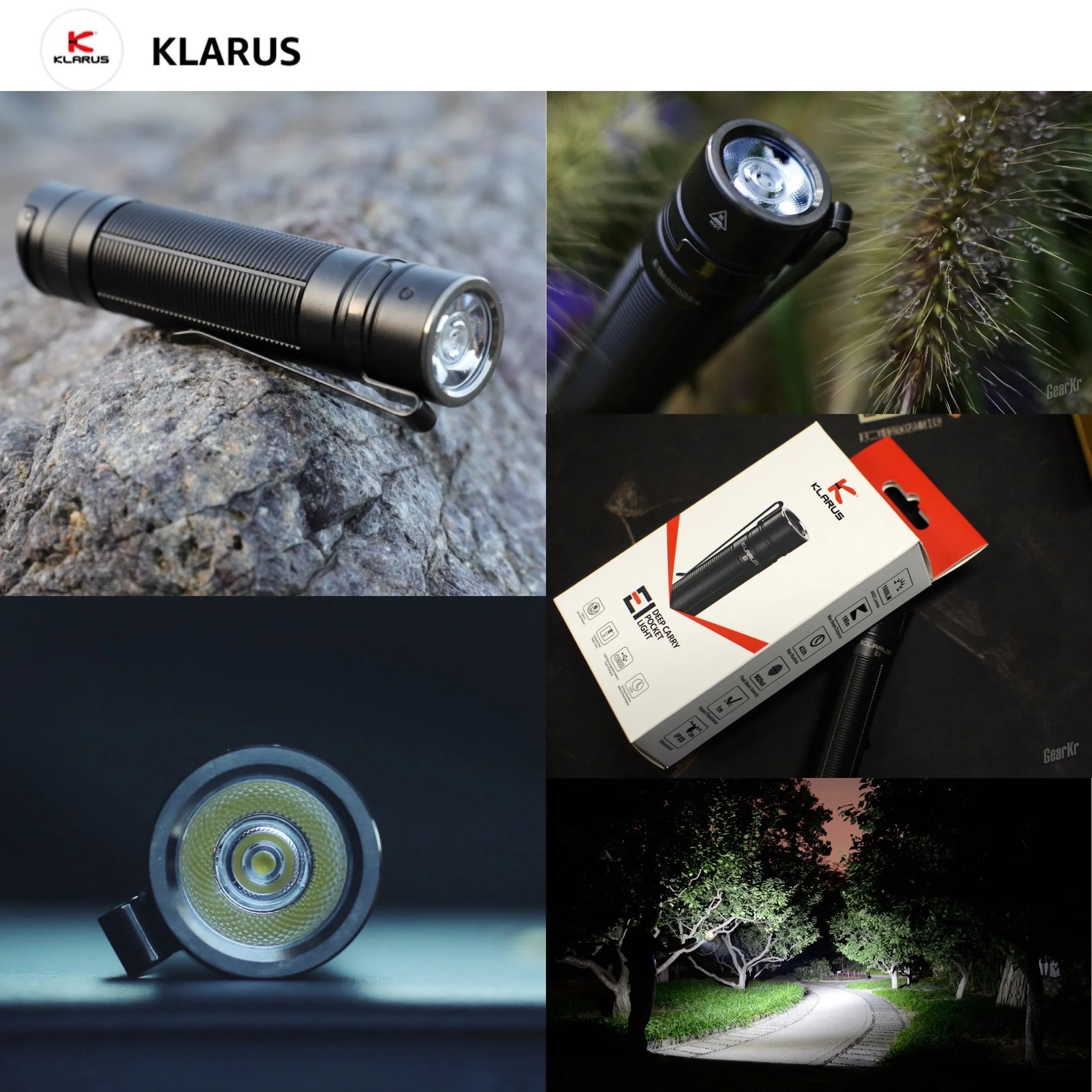 Klarus E1 1000 Lumens 9025CD 190M