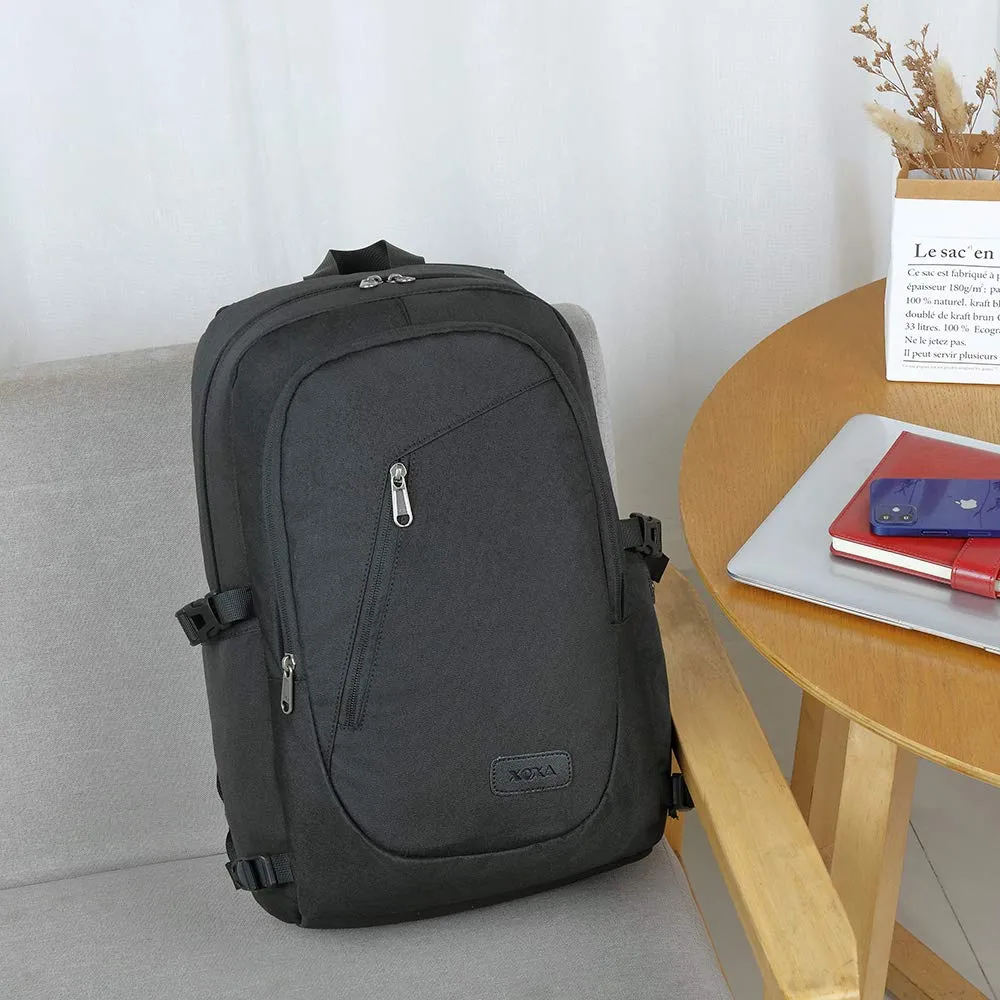 Laptop Backpack Men, Waterproof Travel Backpack with USB Charging Port and Lock 15.6 Inch Computer School Backpack for Women Men Student Gift Anti-Theft Backpack Casual Hiking Daypack