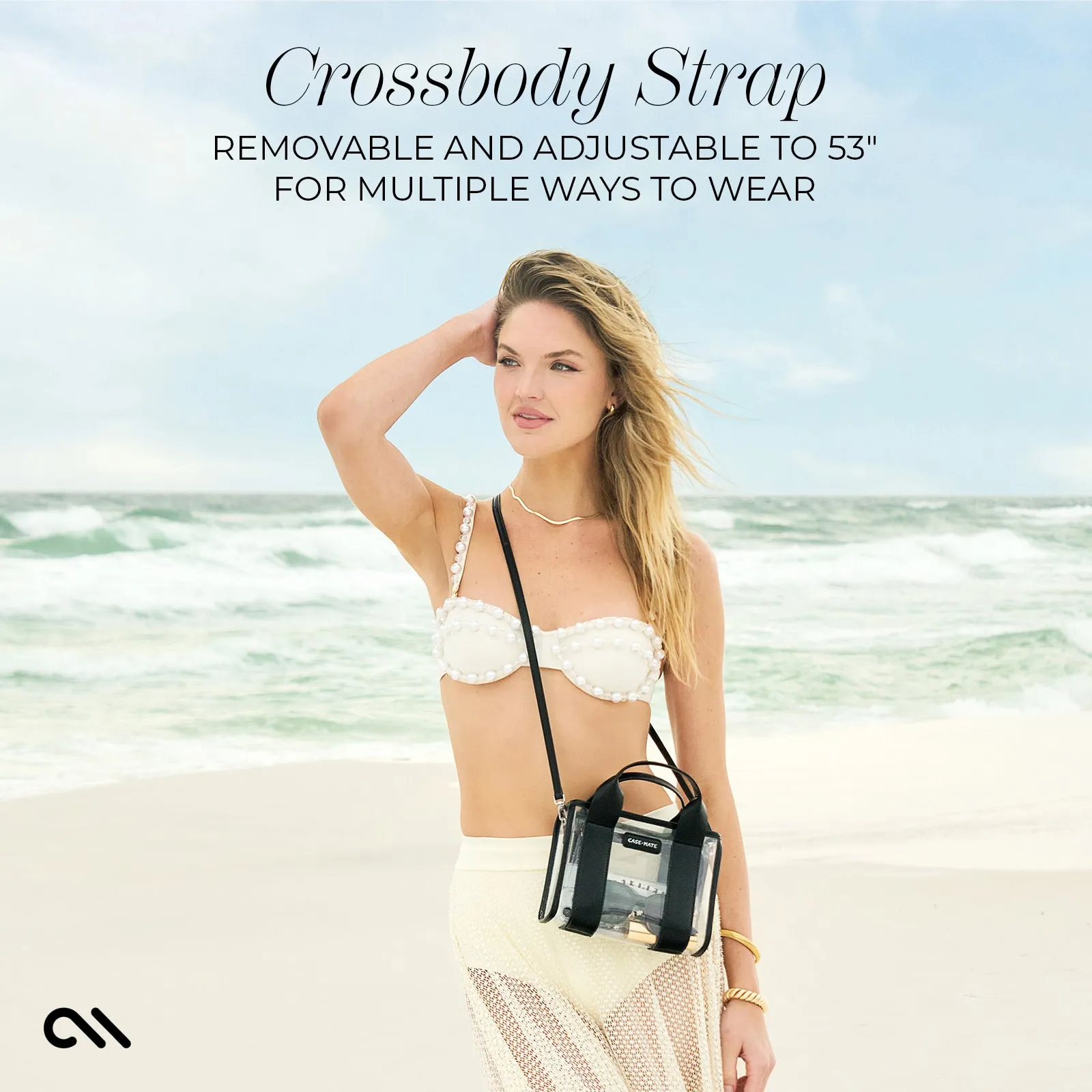 Midnight Black & Clear Micro Tote
