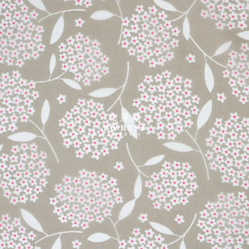 Nylon Waterproof - Flower 薄防水Gray