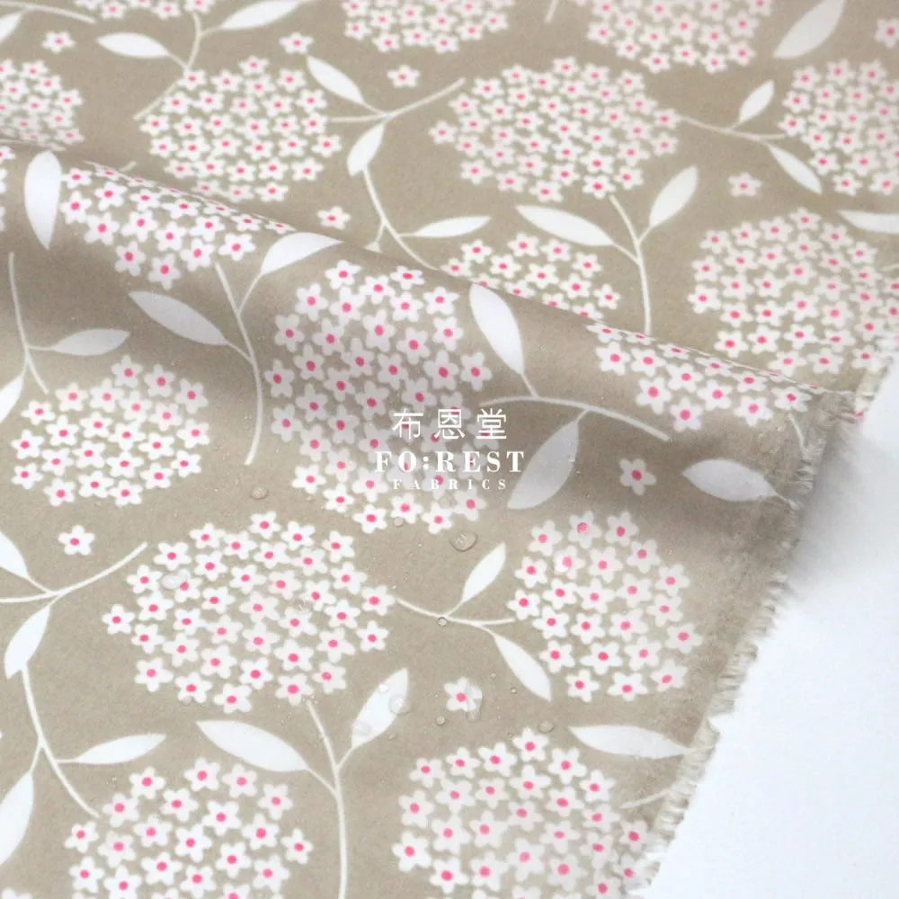 Nylon Waterproof - Flower 薄防水Gray