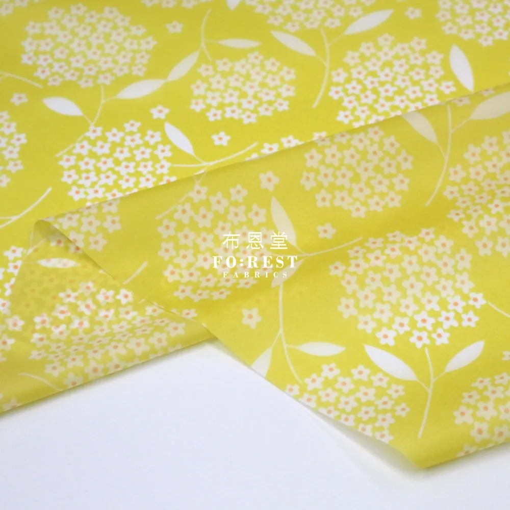 Nylon Waterproof - Flower 薄防水Yellow