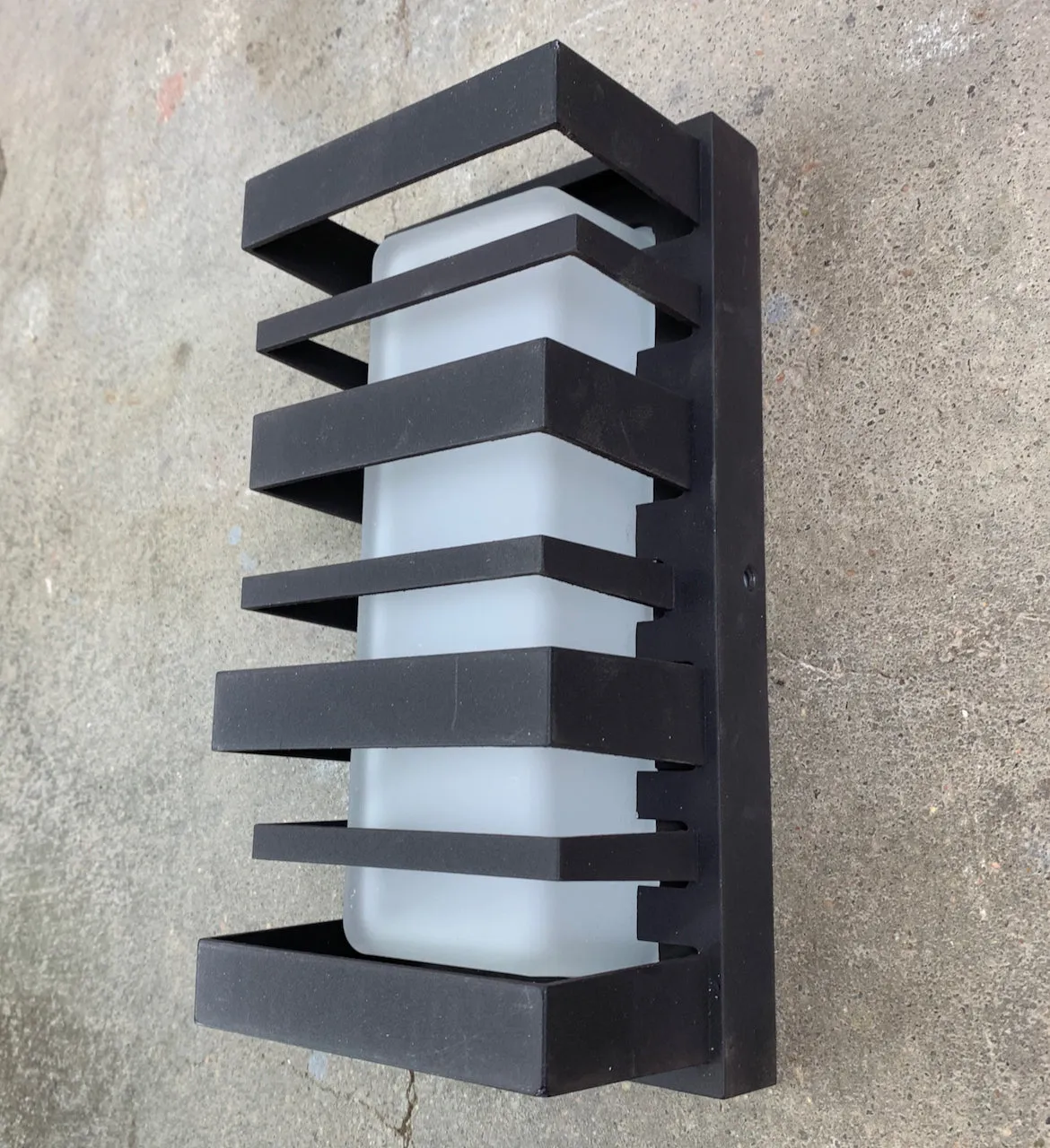 Portfolio Outdoor Wall Light, Glen Hallow, Black and White