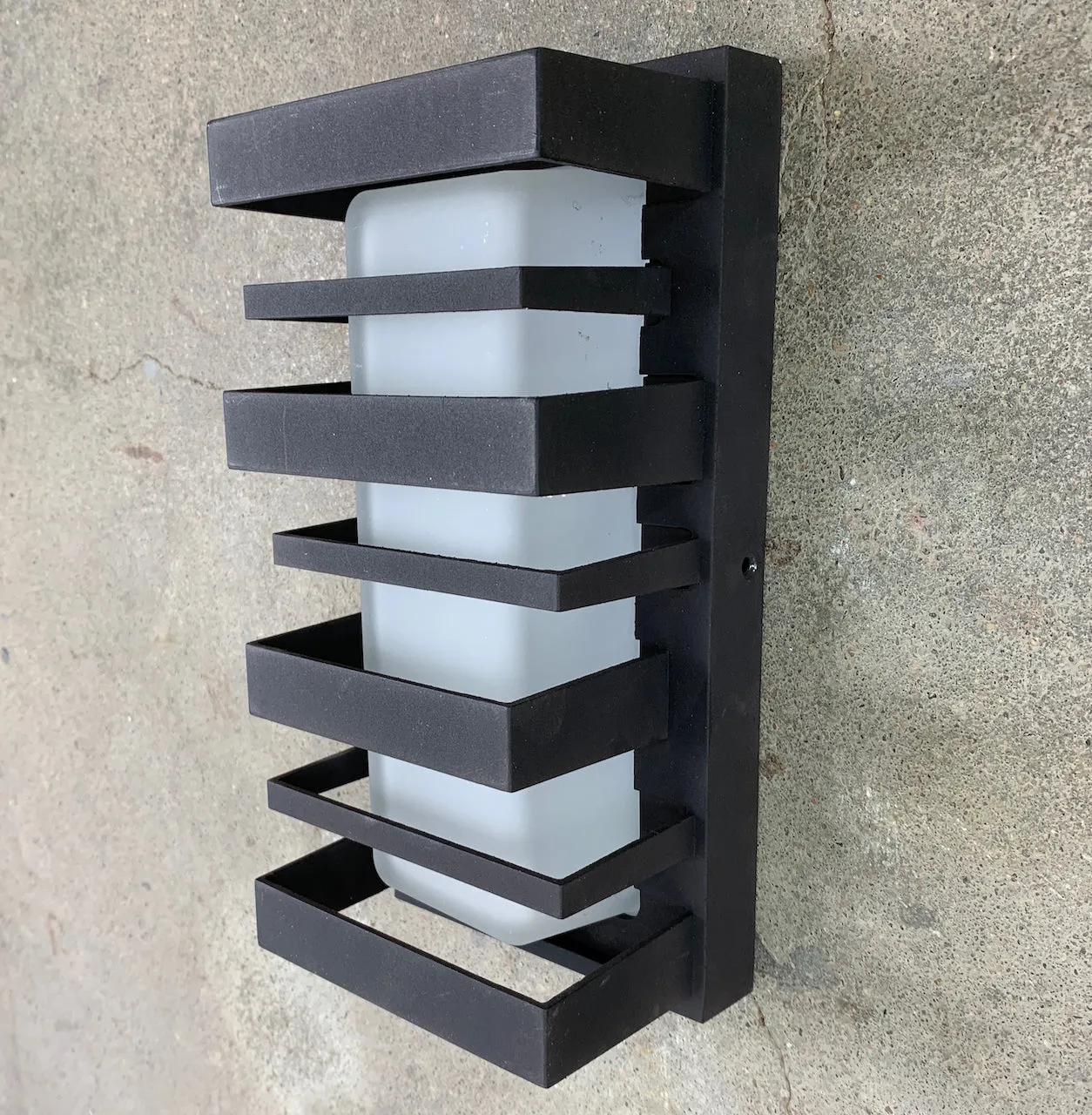 Portfolio Outdoor Wall Light, Glen Hallow, Black and White