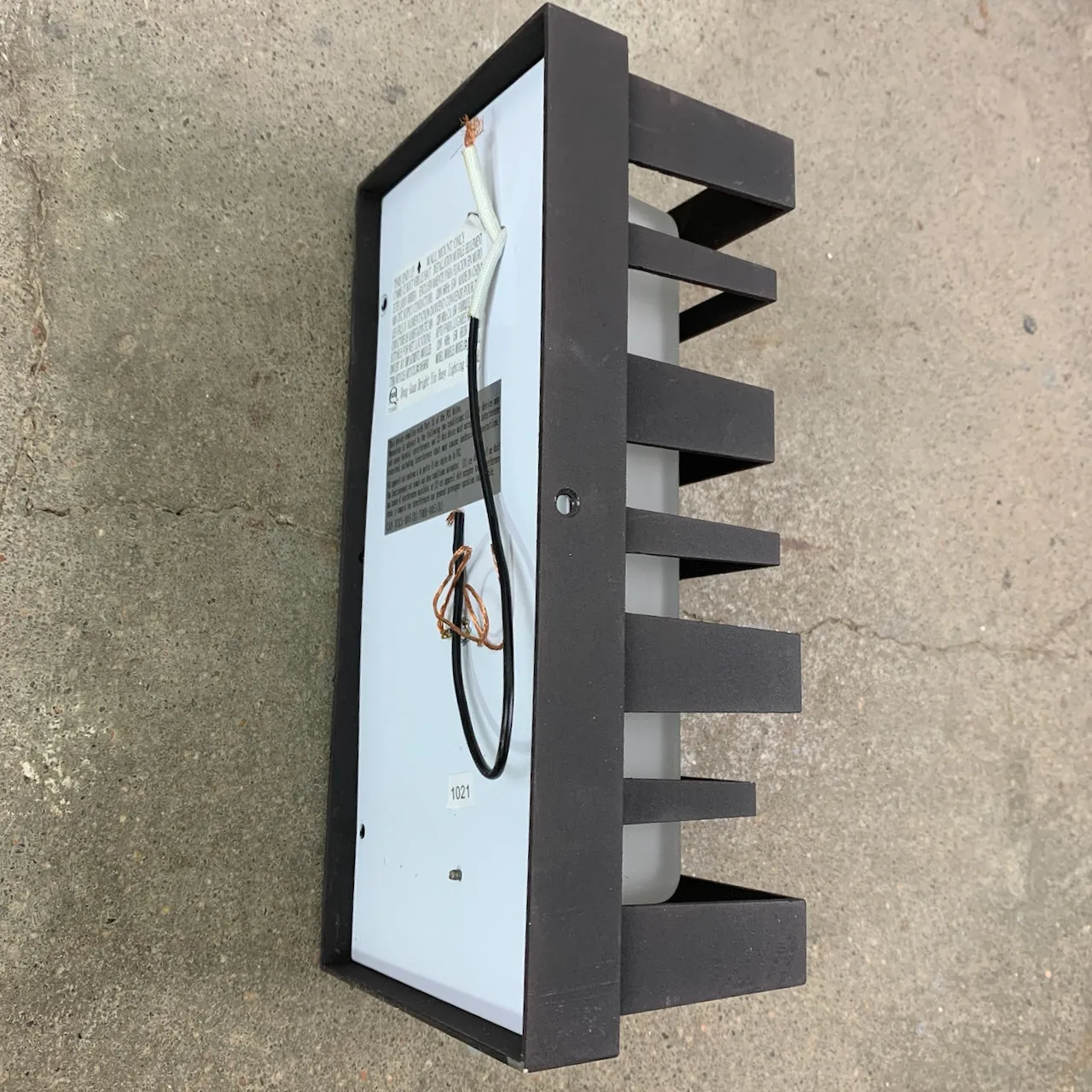 Portfolio Outdoor Wall Light, Glen Hallow, Black and White