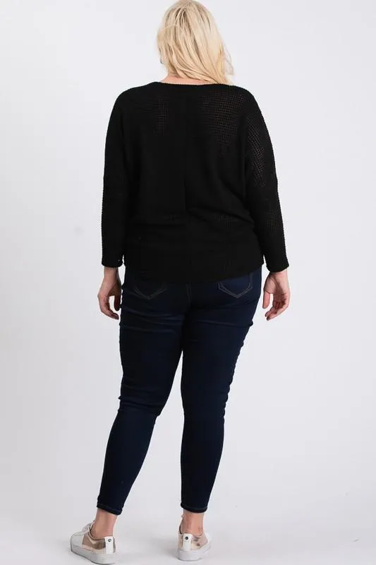 Pre-Order Waffle-Knit Jersey Top