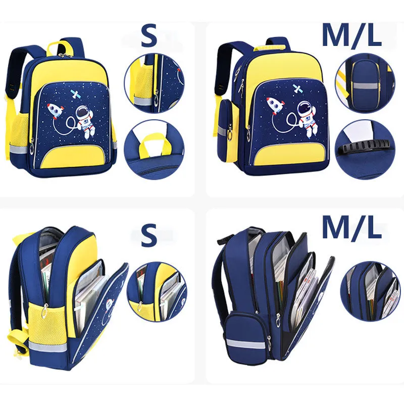 Printed Reflective Waterproof Backpack Toddler Primary School Bookbag