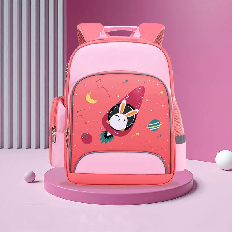 Printed Reflective Waterproof Backpack Toddler Primary School Bookbag