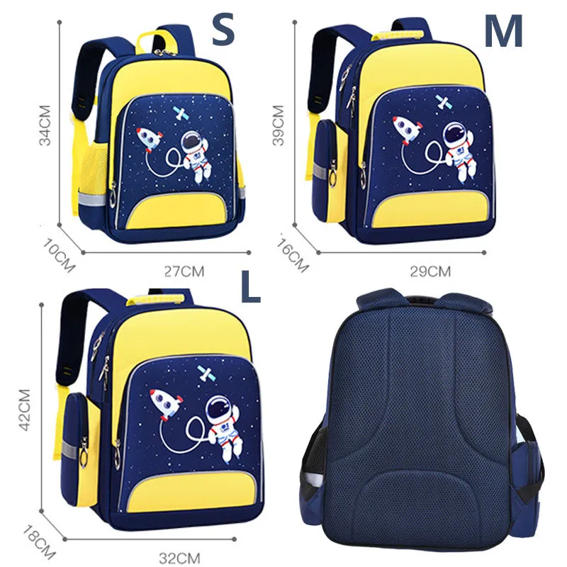 Printed Reflective Waterproof Backpack Toddler Primary School Bookbag