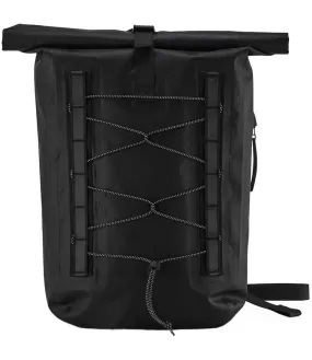 Quadra Waterproof Bike Roll-Top Backpack | Black