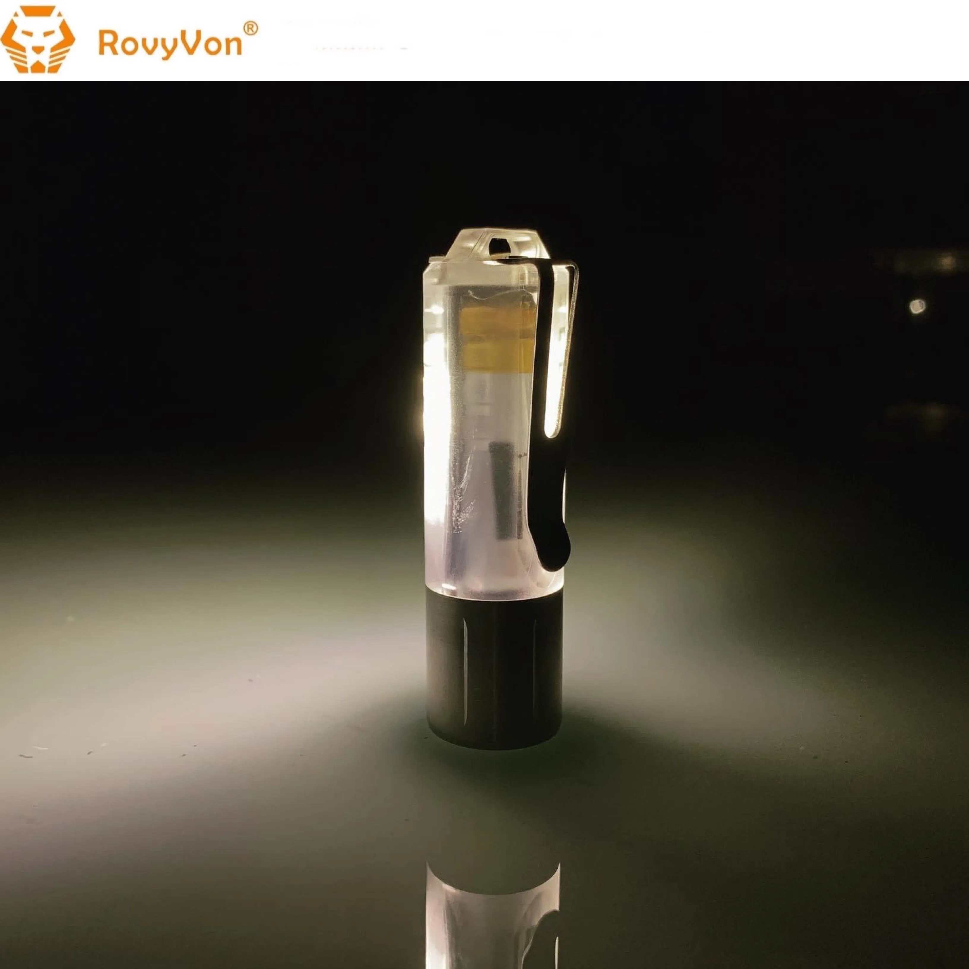 RovyVon Aurora A25 White/UV Green GITD 1000 Lumens EDC Keychain Flashlight