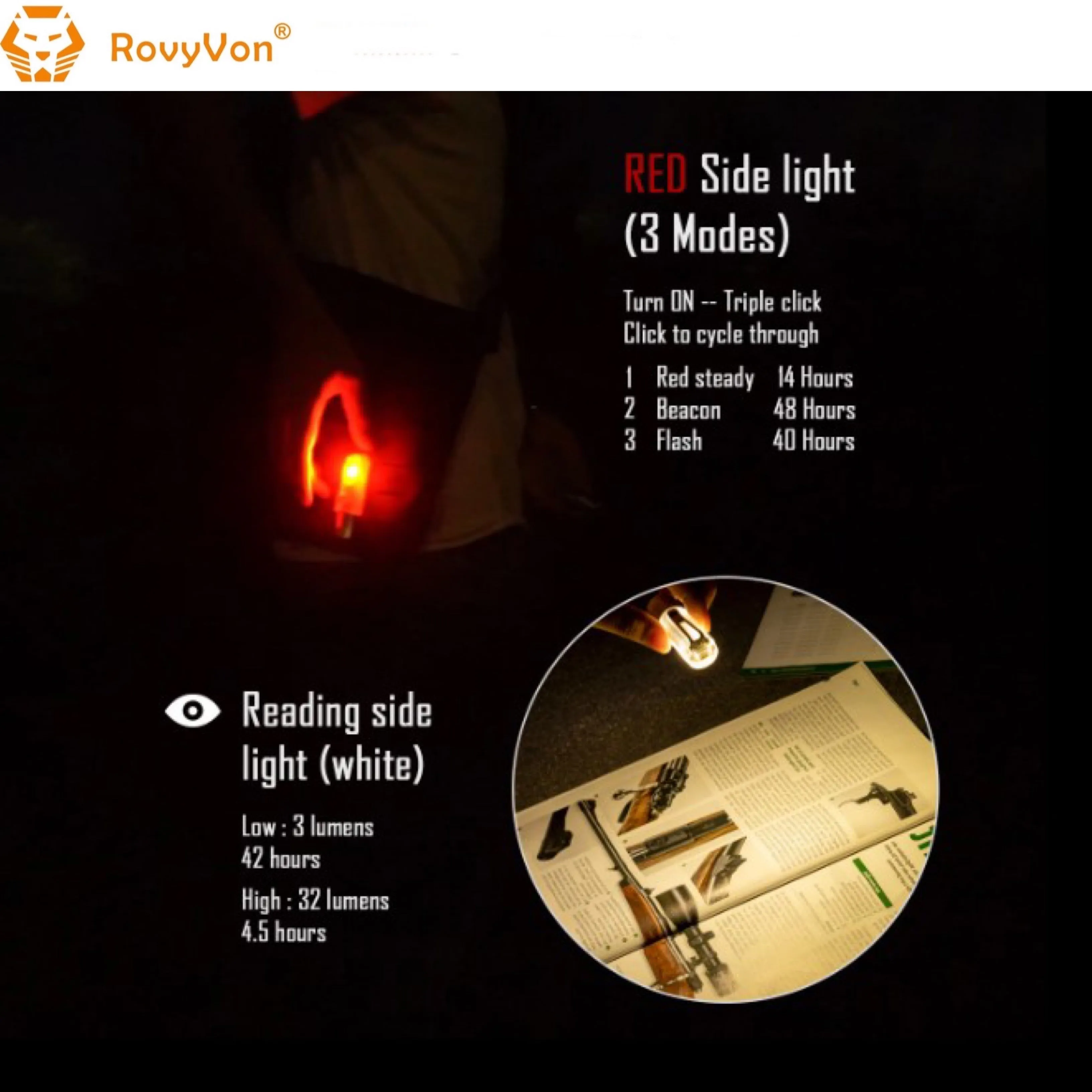 RovyVon Aurora A28 1000LMS Multipurpose EDC Keychain Flashlight