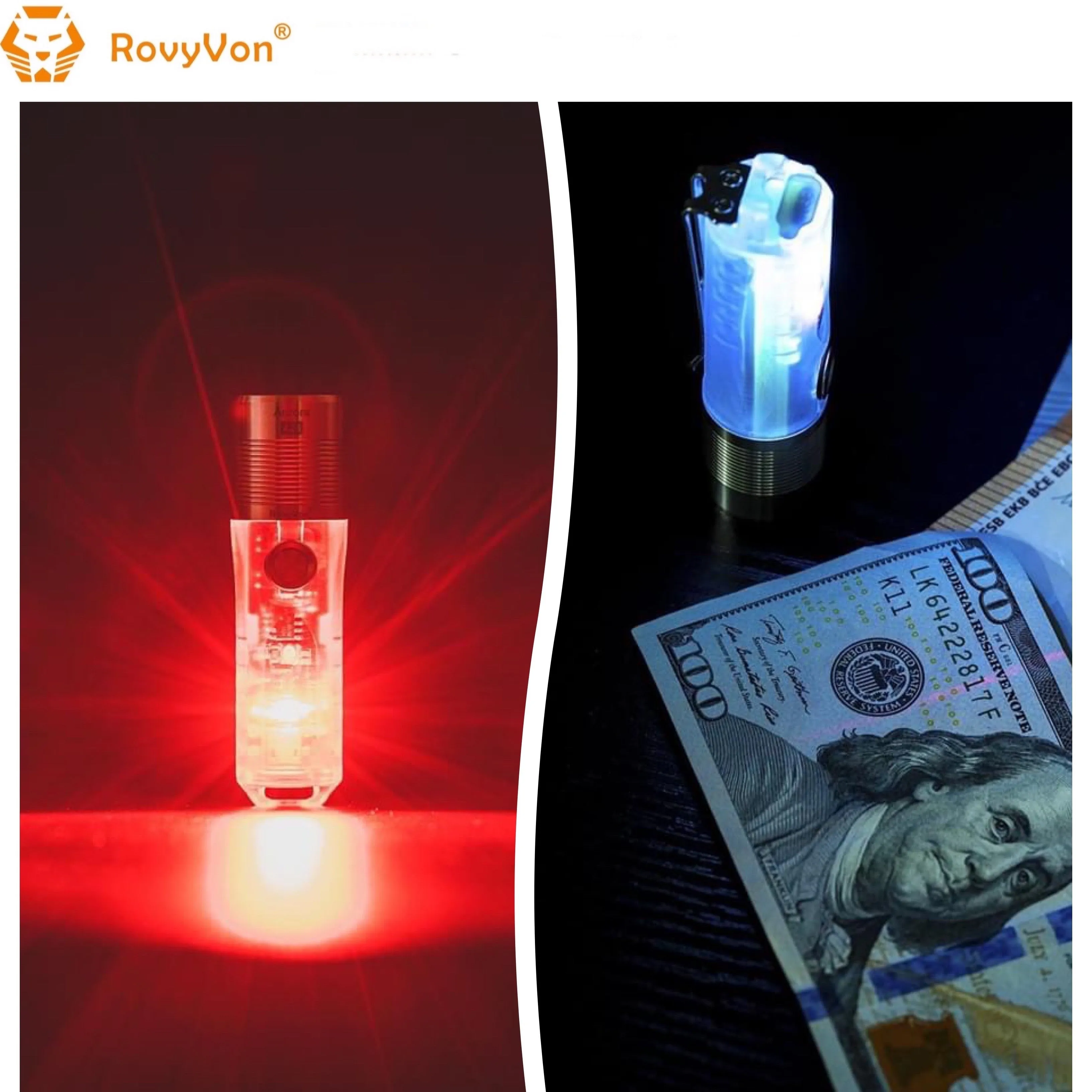 RovyVon Aurora A28 1000LMS Multipurpose EDC Keychain Flashlight