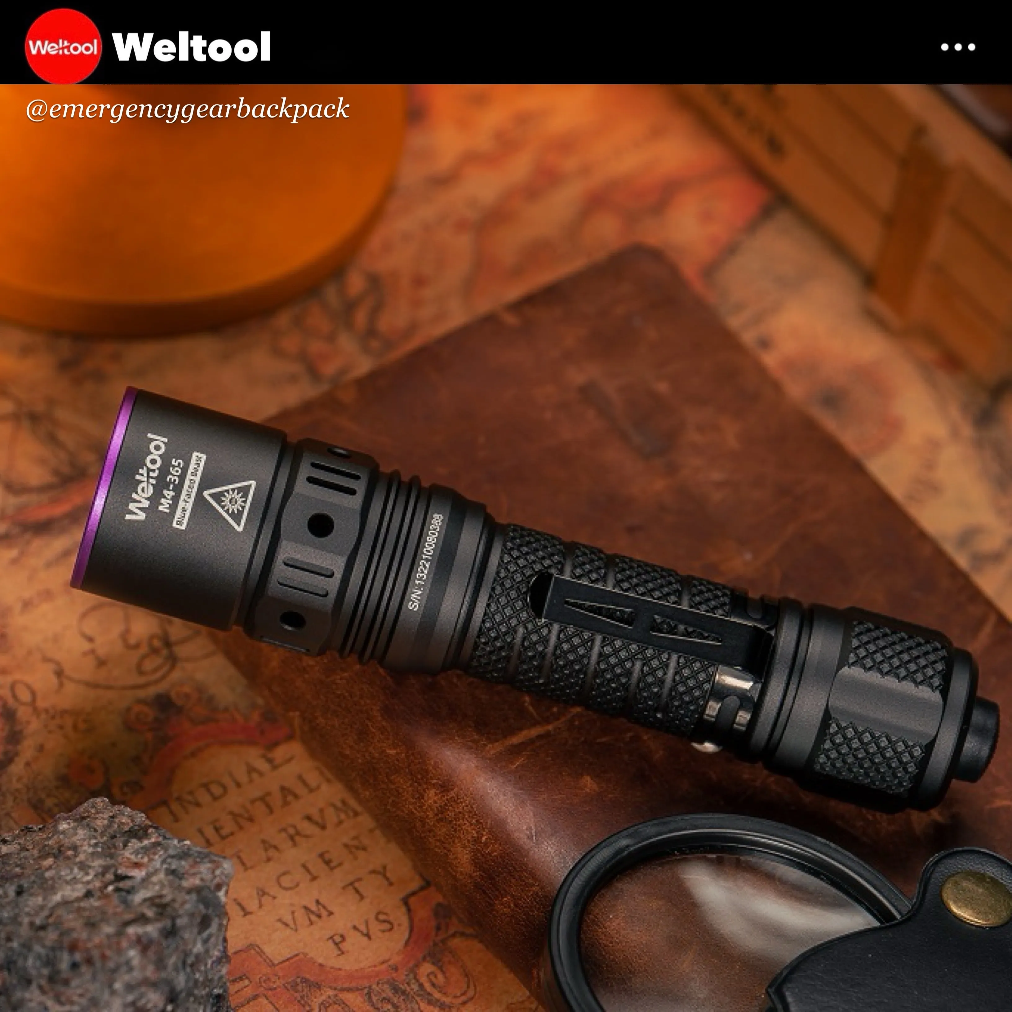 Weltool M4-365  Professional UV Flashlight