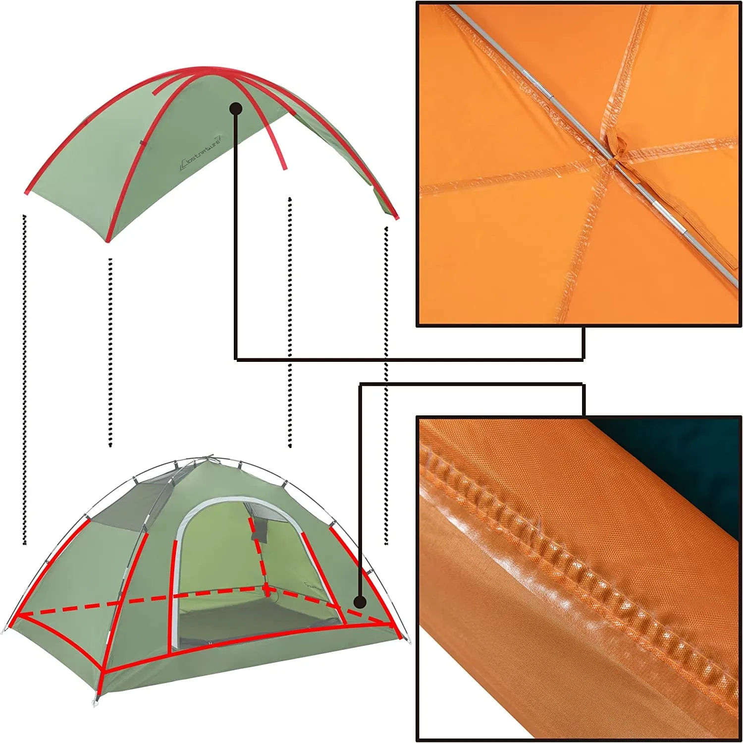 Woodland Gathering: Tents for 2, 4, or 6 - Enjoy Waterproof Adventures Together